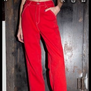 Red Talia pants